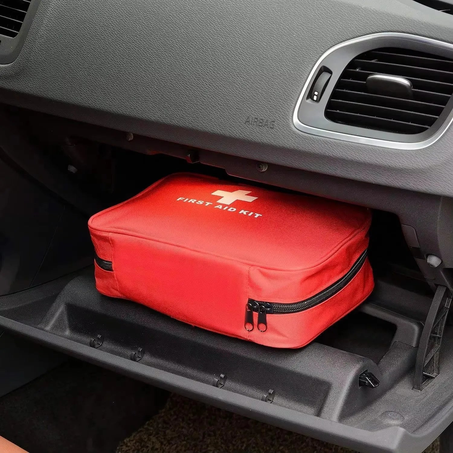 184pcs portable first aid kit with multi-purpose medical supplies for hiking, camping, and outdoor emergency rescue